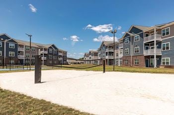 Sand volleyball court